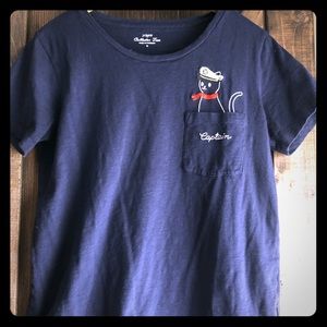 J Crew embroidered tee